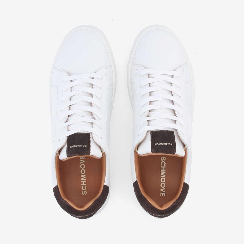 SPARKLE SNEAKER M - NAPPA/SUEDE - BLANC/CAFE